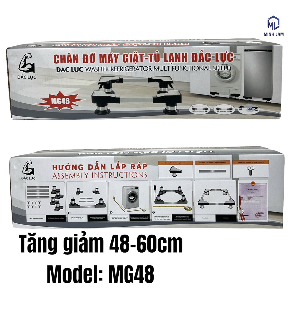 Chân đỡ máy giặt ,tủ lạnh Đắc Lực