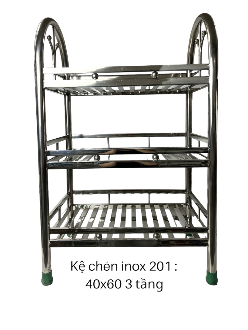 Kệ chén thẻ 40x60 inox201 TT