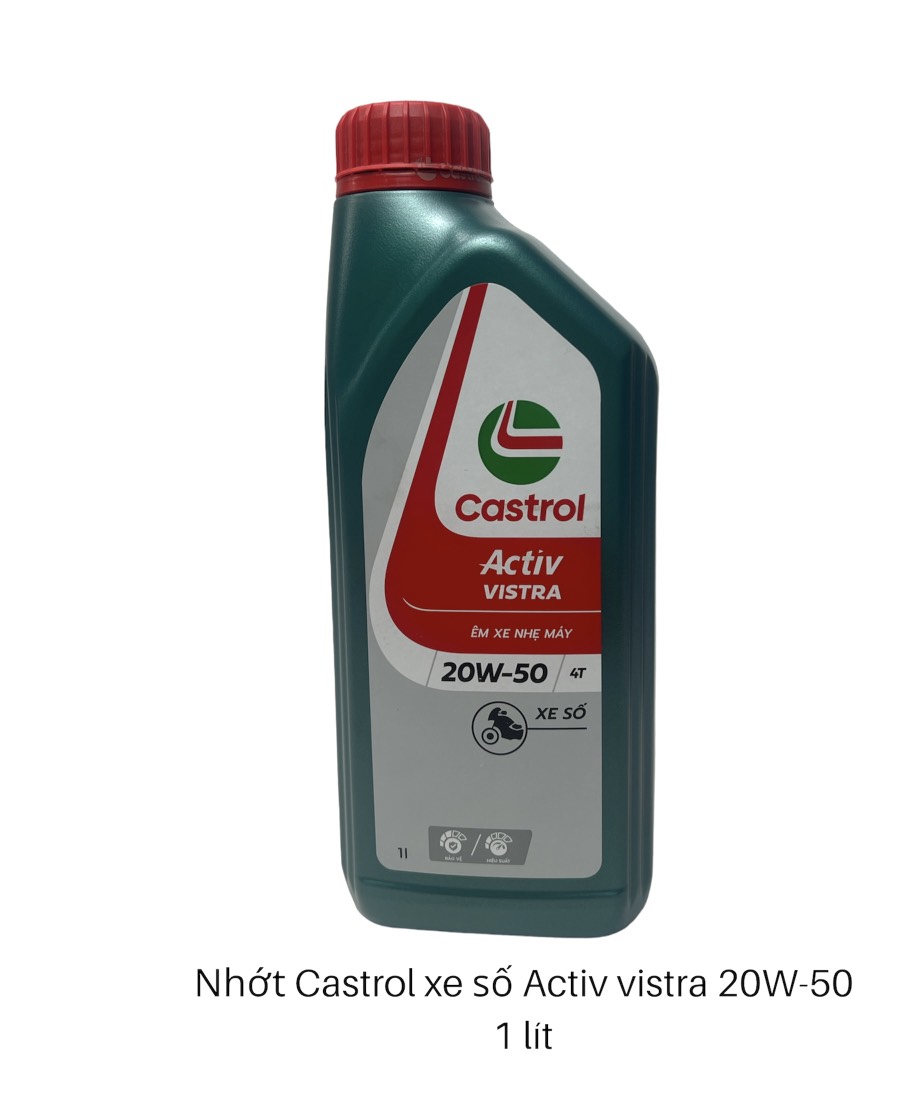 Nhớt Castrol xe số Activ vistra 300 20W-50 1L