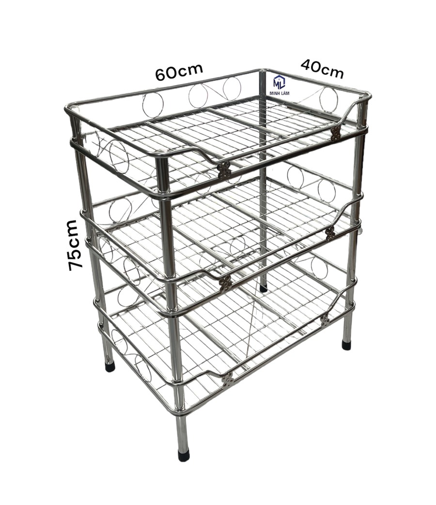 Kệ chén ống 40x60 inox201