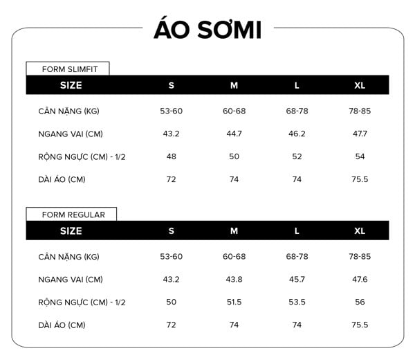 chọn size