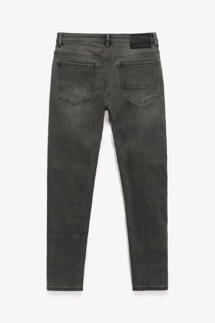 Quần Jean Nam Trơn Form Slim