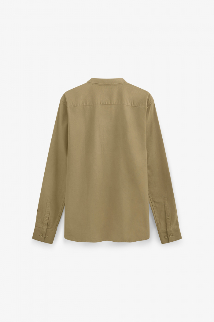 Áo Sơ Mi Nam Tay Dài Oxford Trơn Form Fitted