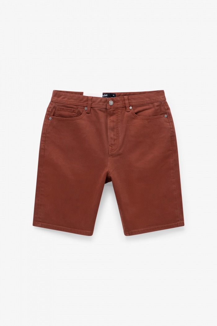 Quần Short Jean Nam Trơn Form Straight