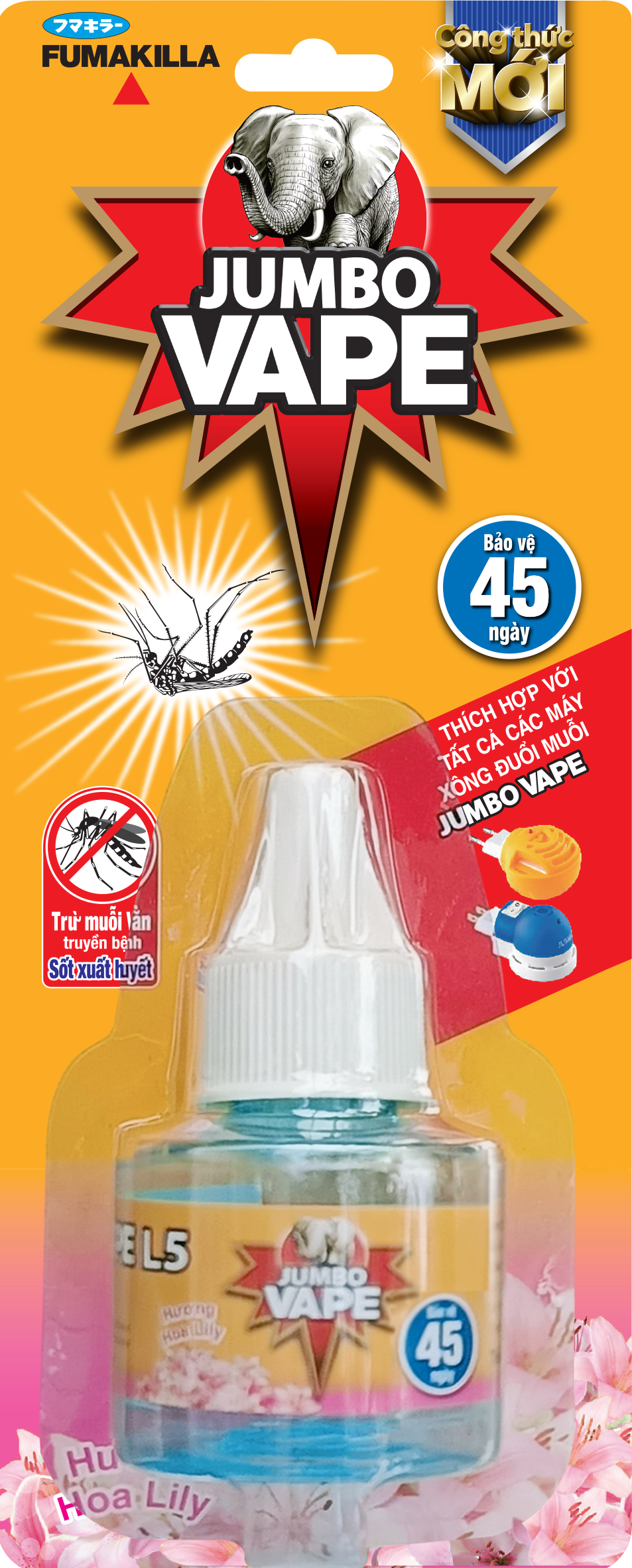 Chất xông xua đuổi muỗi JUMBO VAPE L5 Refill