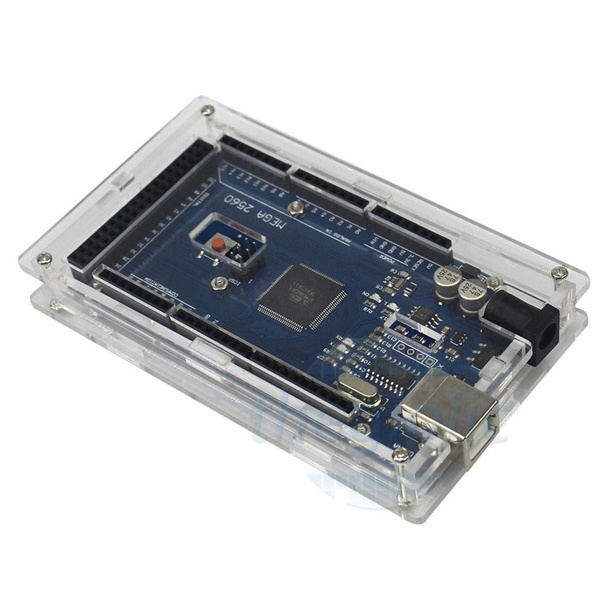 Arduino Arcylic Vỏ Mica Arduino Mega 2560 Acrylic Case | Thế Giới Module