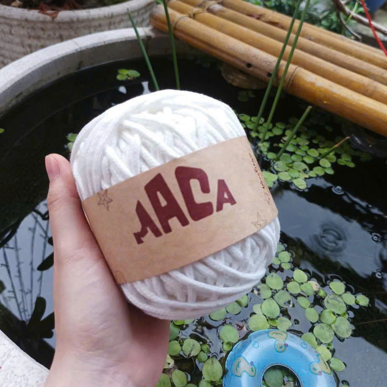 Sợi Maca trơn 3mm Woolies 200g | Tada Craft