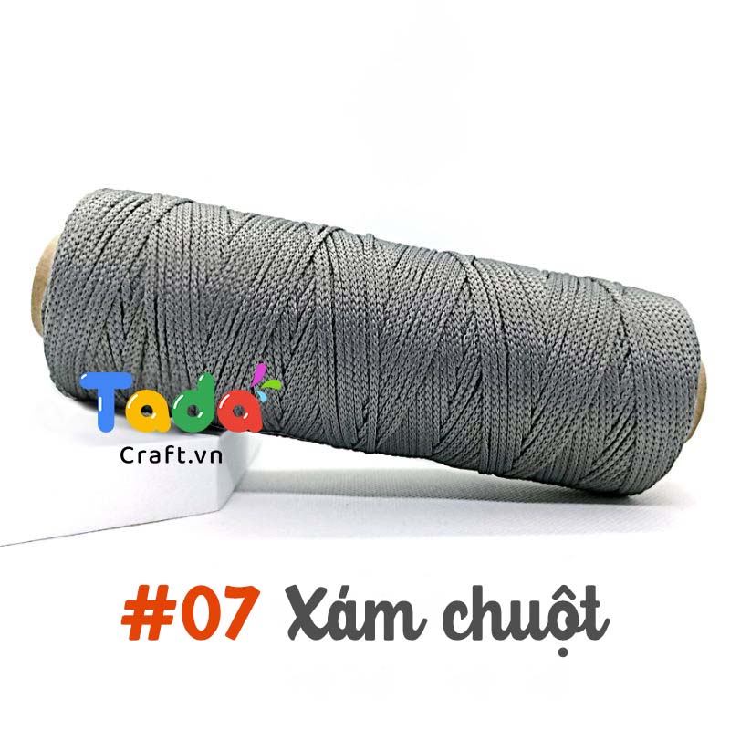 Sợi dệt trơn 2mm Craft Yarn 125g