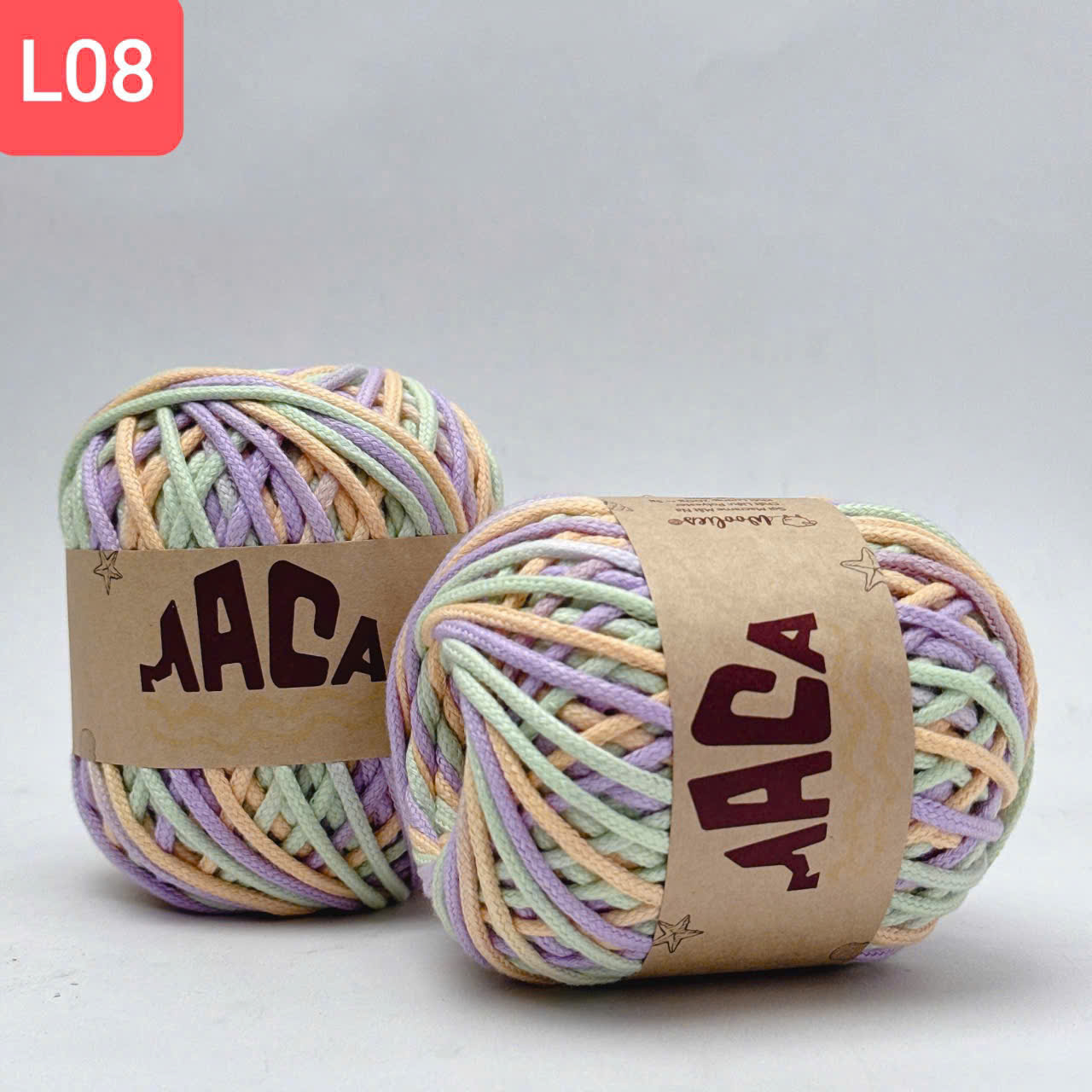 Sợi Maca loang 3mm Woolies 200g | Tada Craft