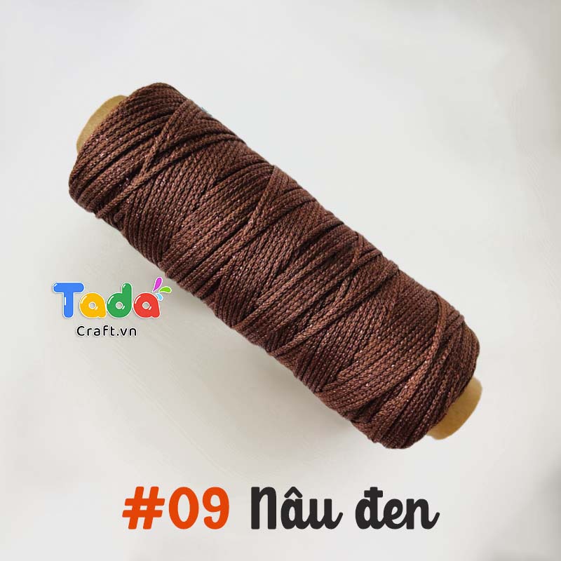 Sợi dệt ống kim tuyến tròn 2mm 125g | Tada Craft