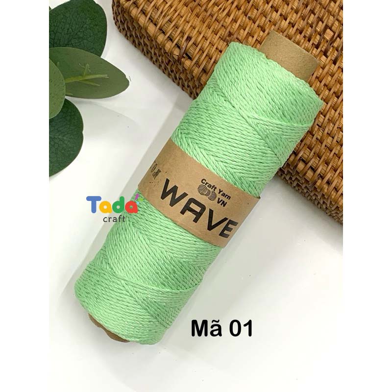 Sợi Wave Craft Yarn 125g | Tada Craft