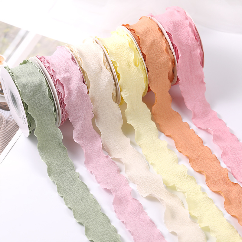 Ruy băng vải bèo 2.5cm (bán mét) | Tada Craft