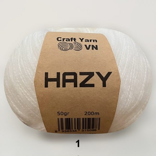 Len Hazy trơn 50g Craft Yarn | Tada Craft