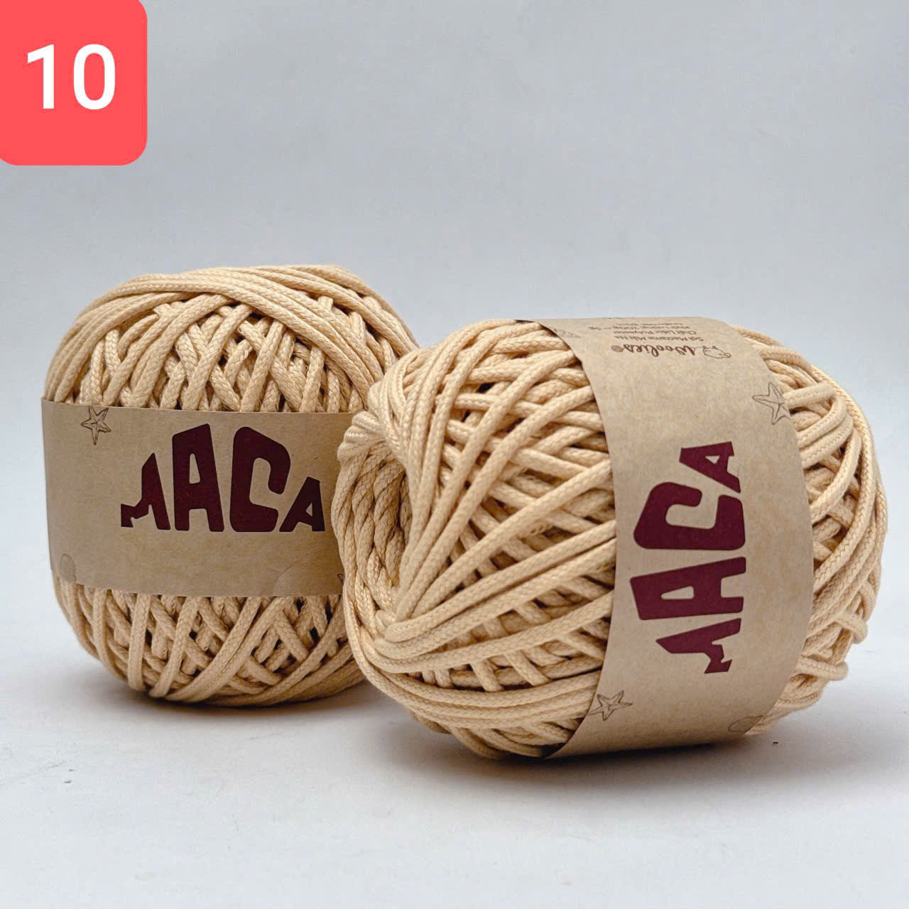 Sợi Maca trơn 3mm Woolies 200g | Tada Craft