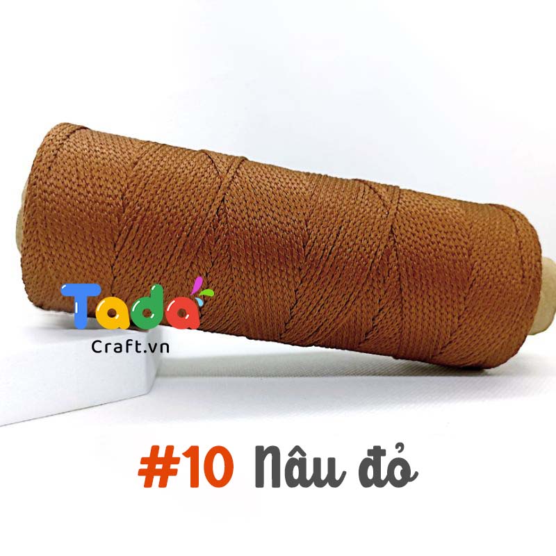 Sợi dệt trơn 2mm Craft Yarn 125g