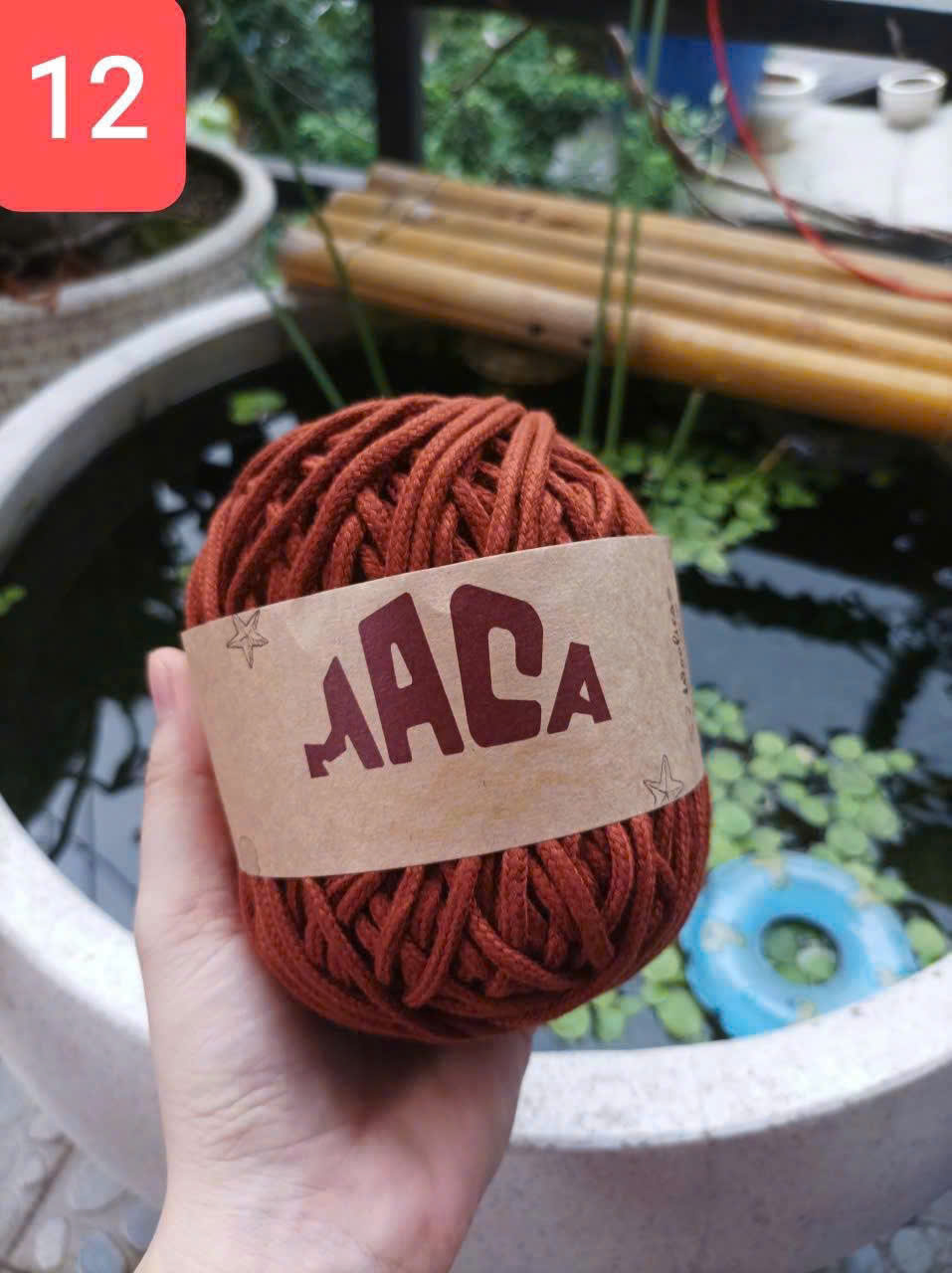 Sợi Maca trơn 3mm Woolies 200g | Tada Craft