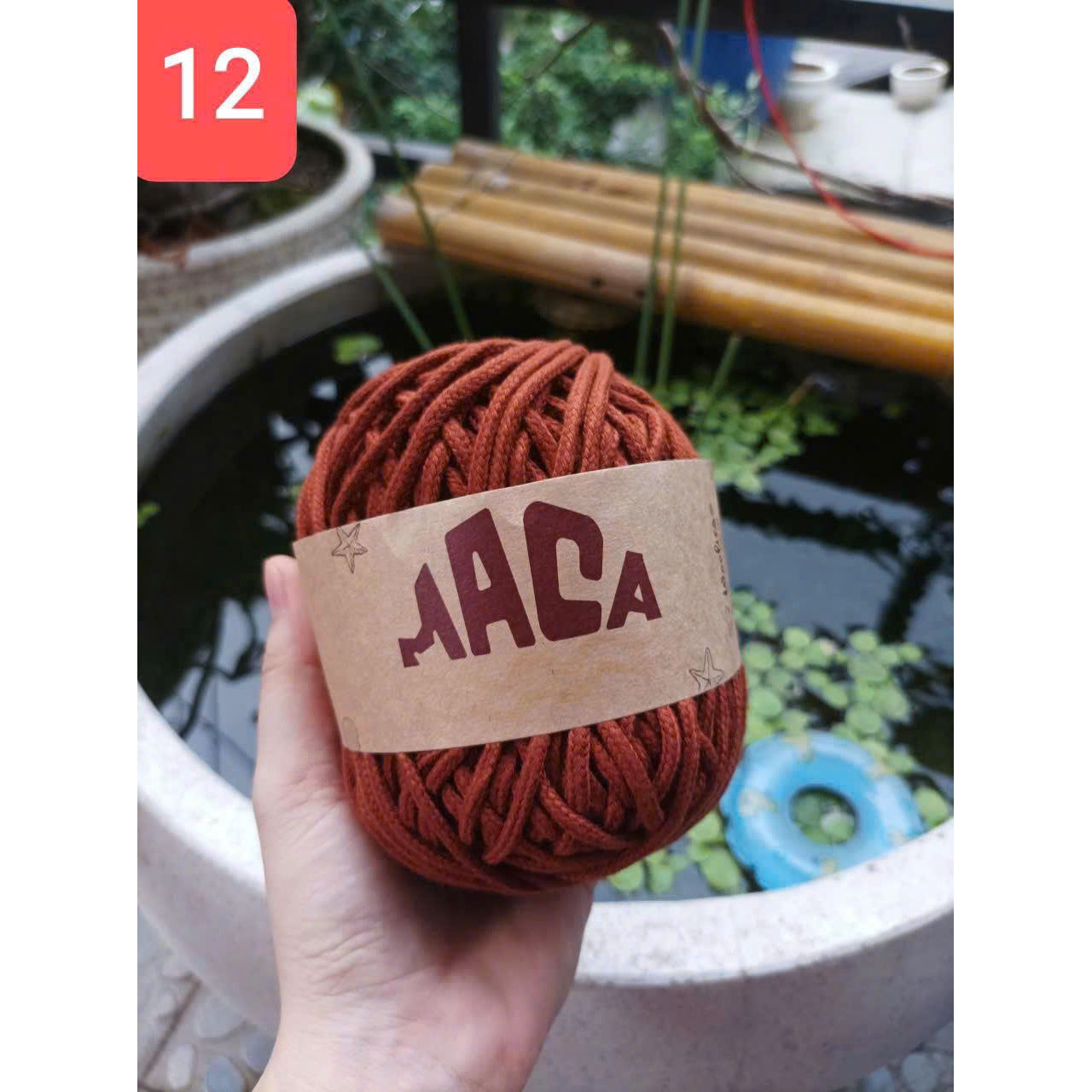 Sợi Maca trơn 3mm Woolies 200g | Tada Craft