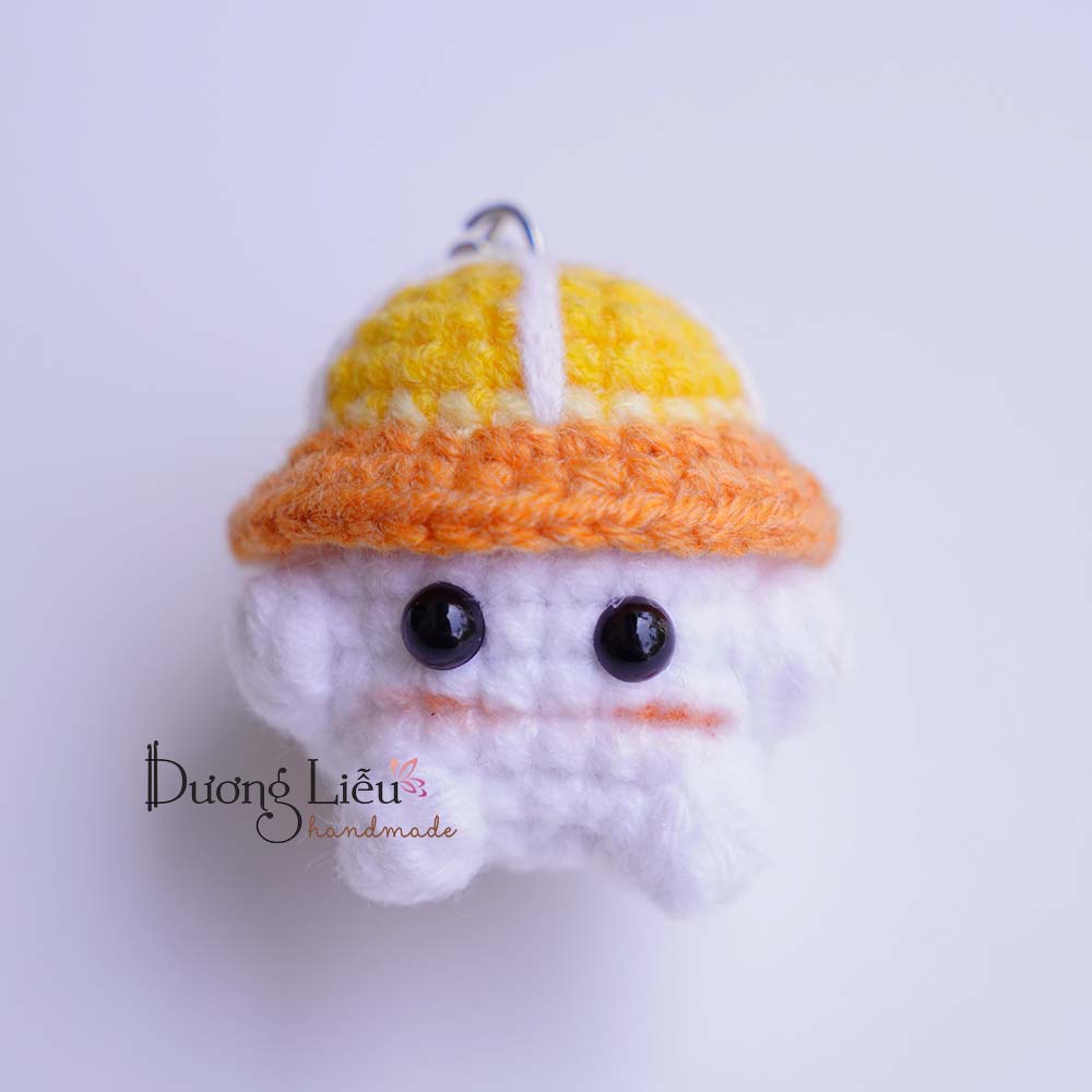 Móc khóa bé nấm handmade