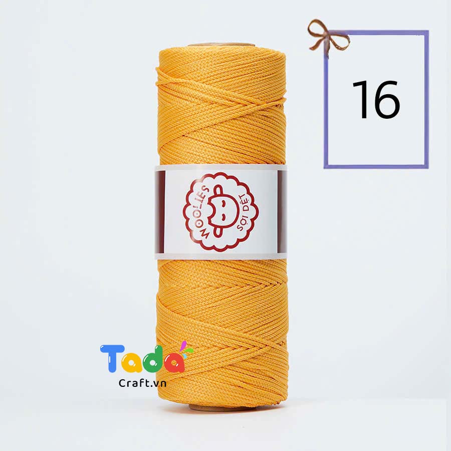 Sợi dệt trơn con cừu Woolies 2mm | Tada Craft