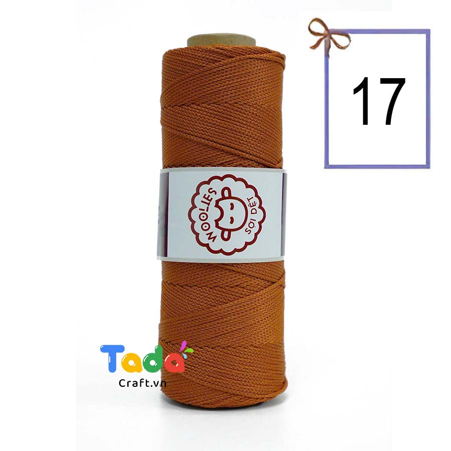 Sợi dệt trơn con cừu Woolies 2mm | Tada Craft