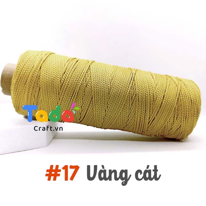 Sợi dệt trơn 2mm Craft Yarn 125g