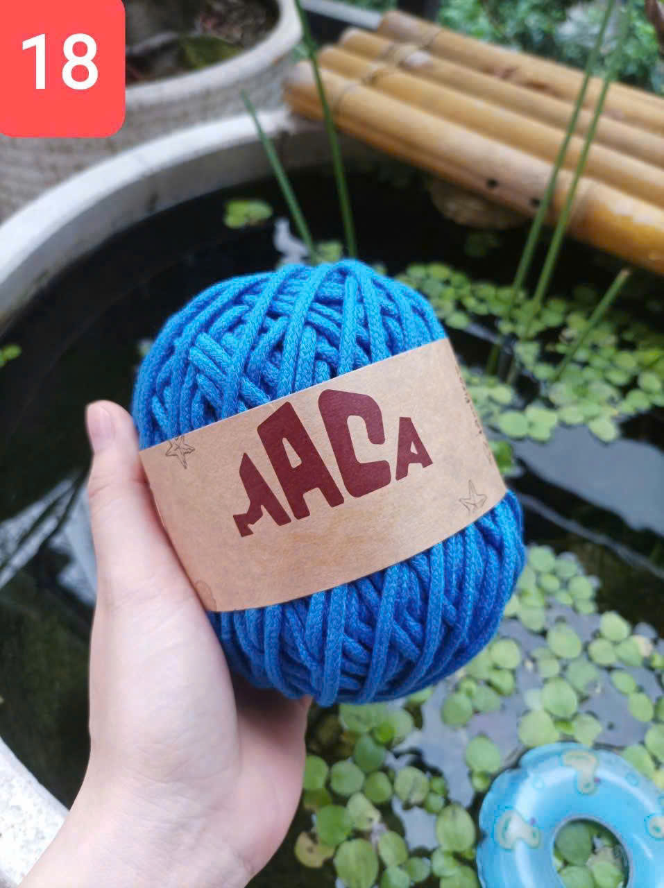 Sợi Maca trơn 3mm Woolies 200g | Tada Craft