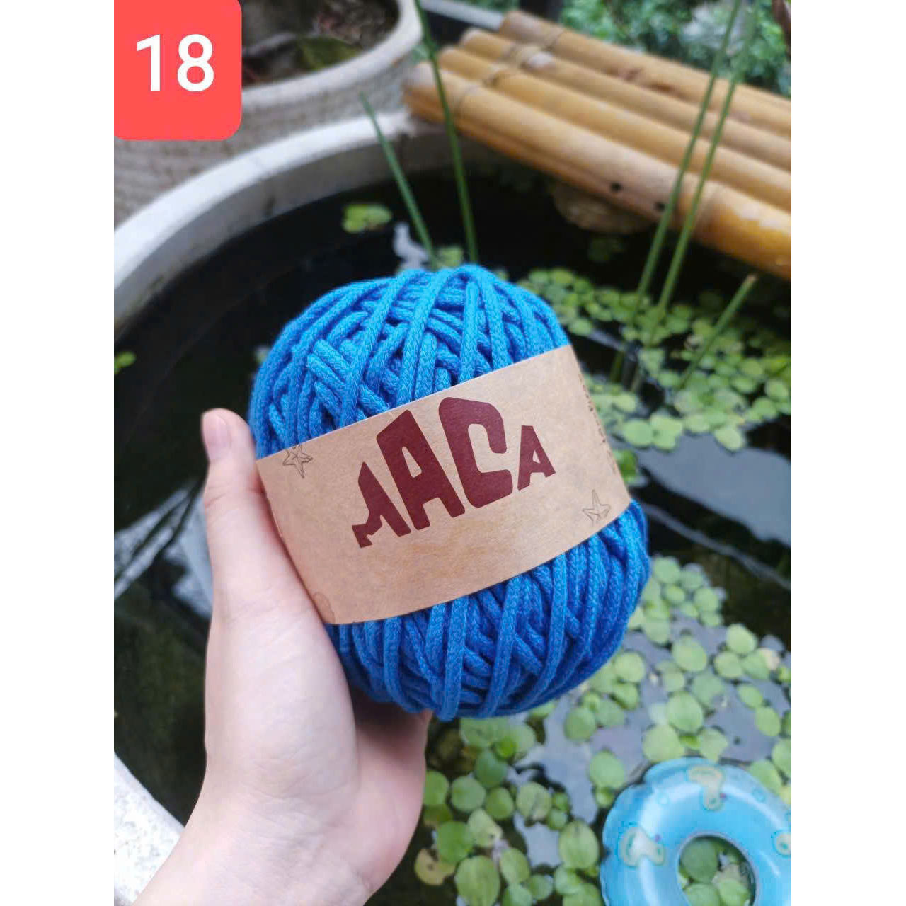 Sợi Maca trơn 3mm Woolies 200g | Tada Craft