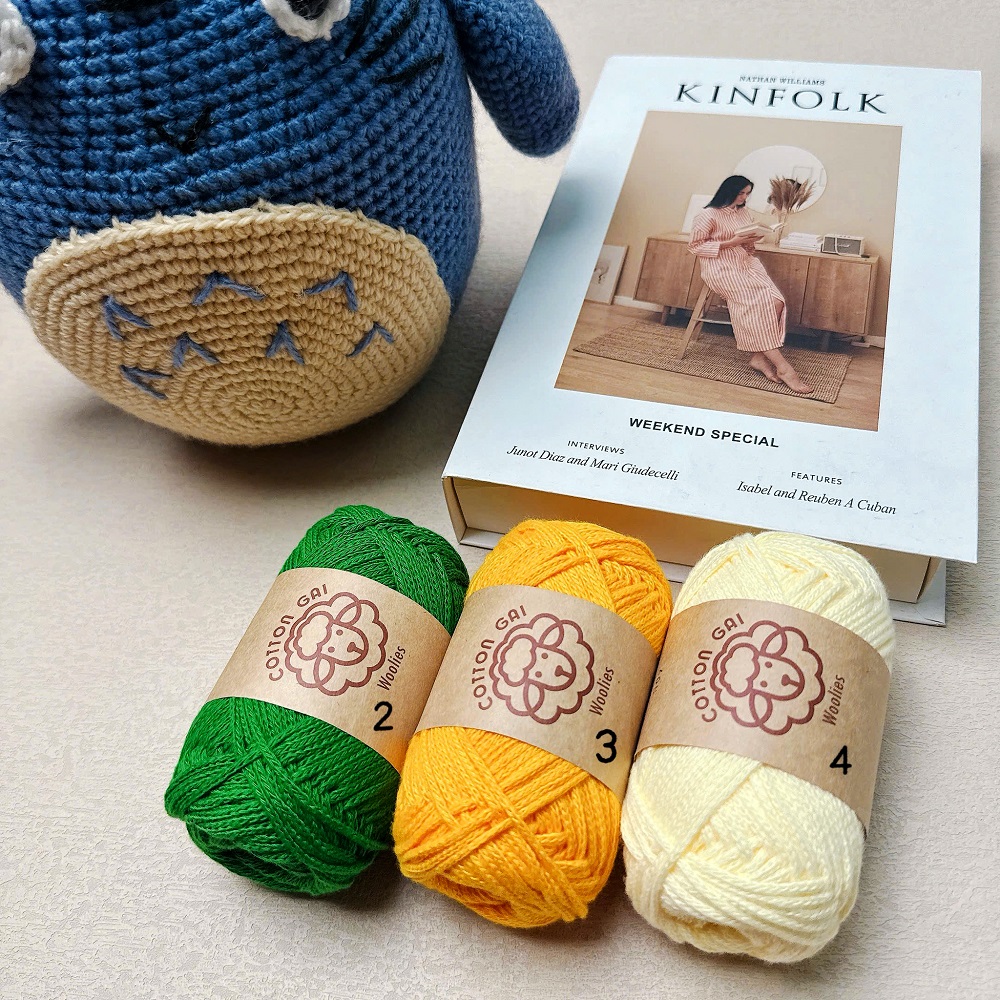 Sợi Cotton Gai 3mm Woolies 100g | Tada Craft