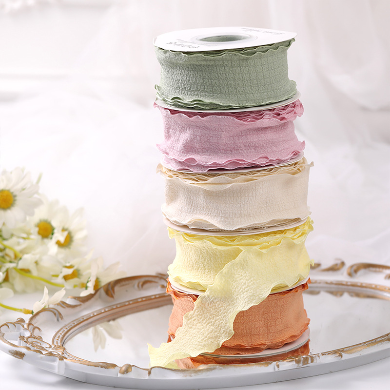 Ruy băng vải bèo 2.5cm (bán mét) | Tada Craft
