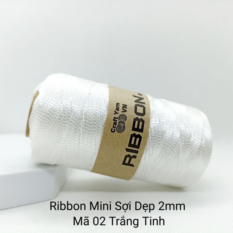 Sợi Ribbon mini 2mm Craft Yarn | Tada Craft