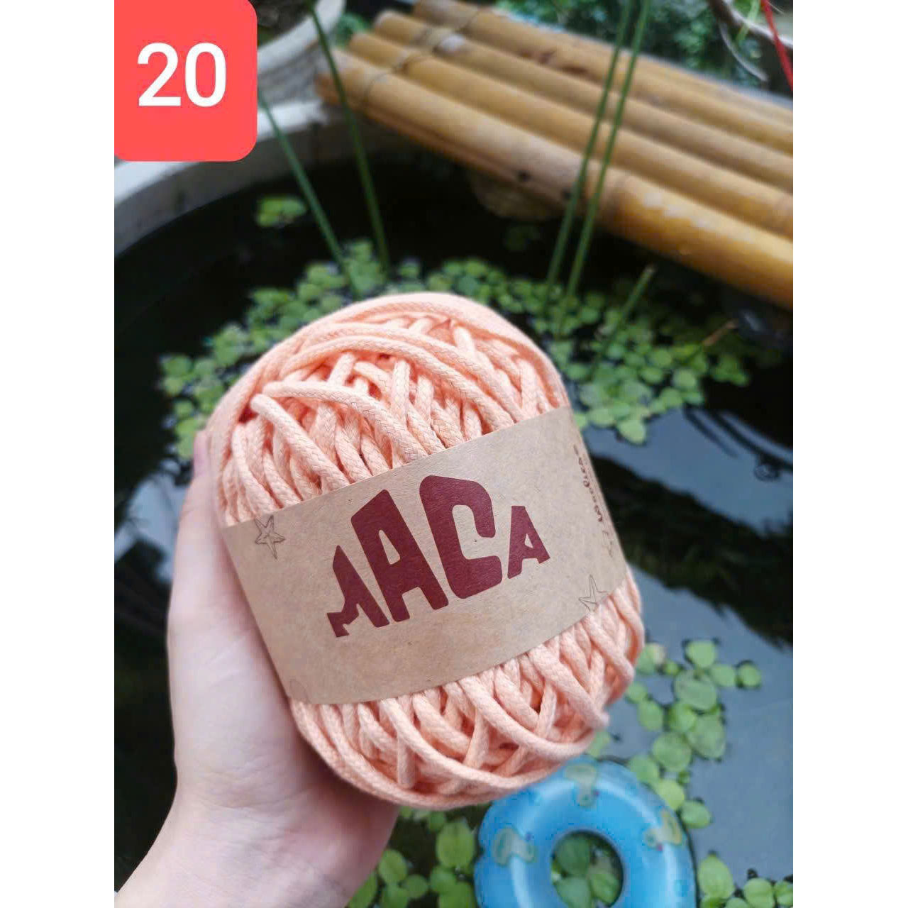 Sợi Maca trơn 3mm Woolies 200g | Tada Craft