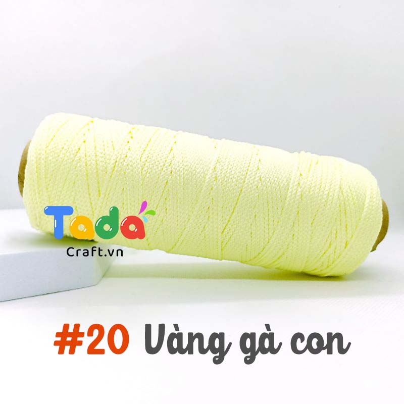 Sợi dệt trơn 2mm Craft Yarn 125g