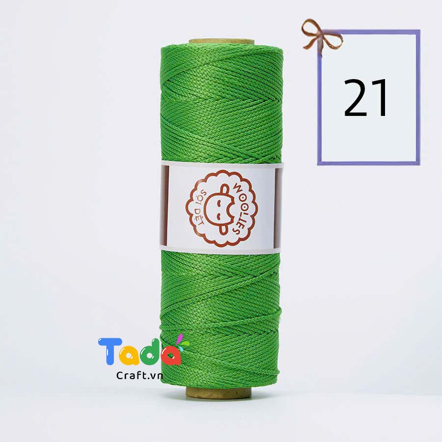 Sợi dệt trơn con cừu Woolies 2mm | Tada Craft