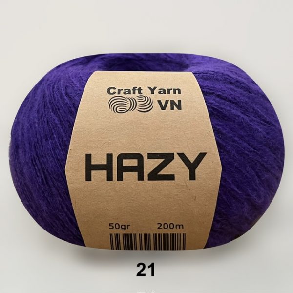 Len Hazy trơn 50g Craft Yarn | Tada Craft