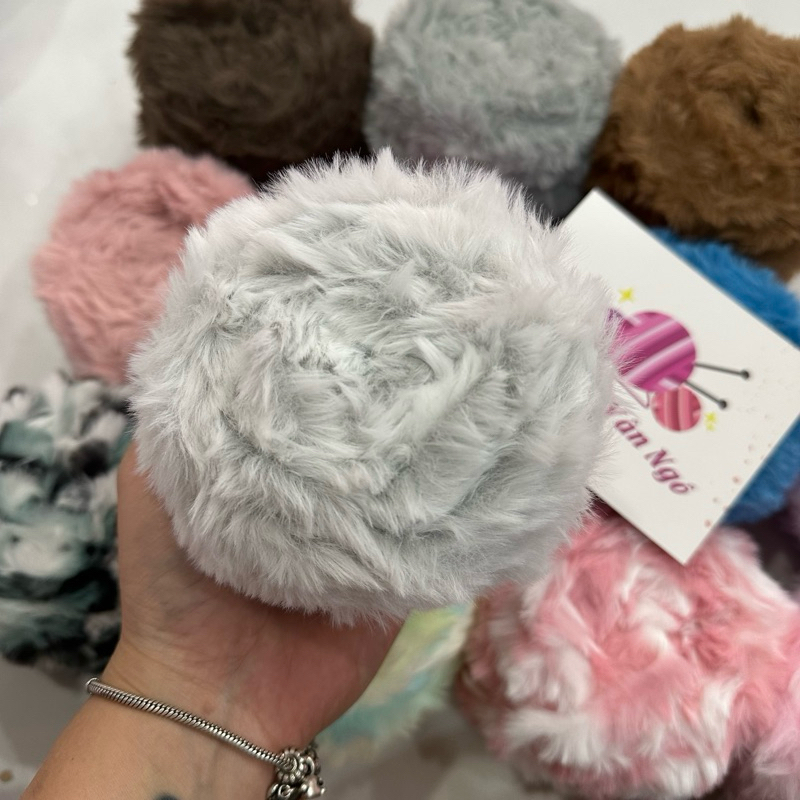 Len lông thỏ loang 100g | Tada Craft