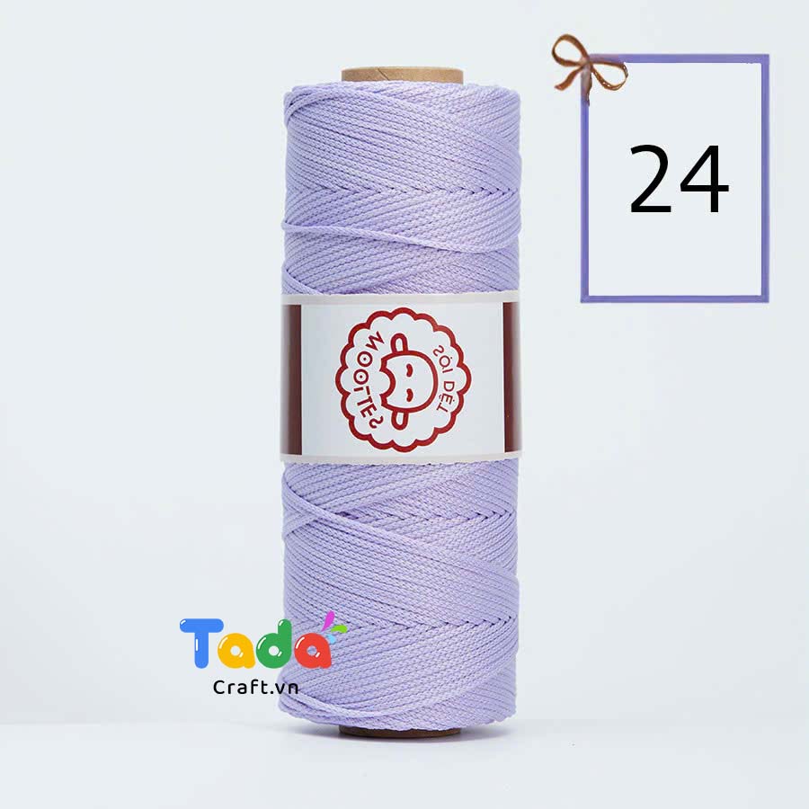 Sợi dệt trơn con cừu Woolies 2mm | Tada Craft