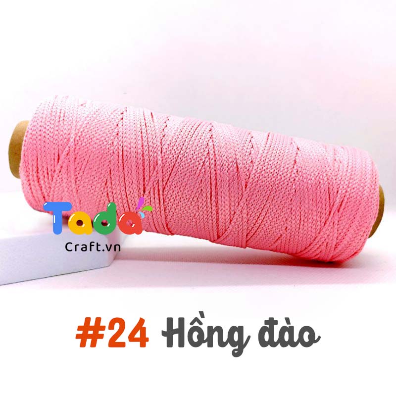 Sợi dệt trơn 2mm Craft Yarn 125g