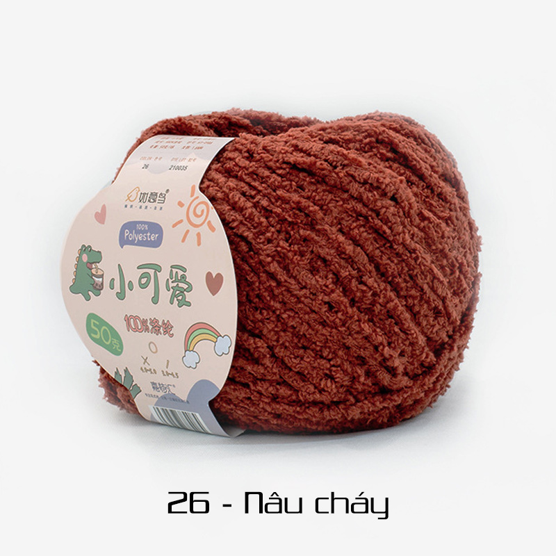 Len bông xù Xiaoke 50g | Tada Craft