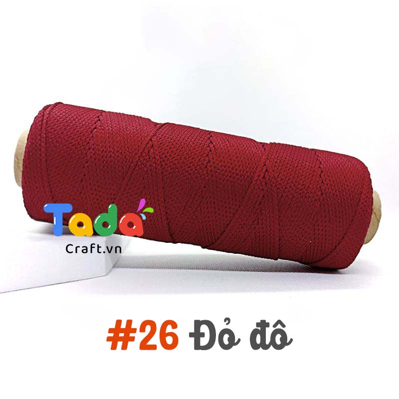 Sợi dệt trơn 2mm Craft Yarn 125g