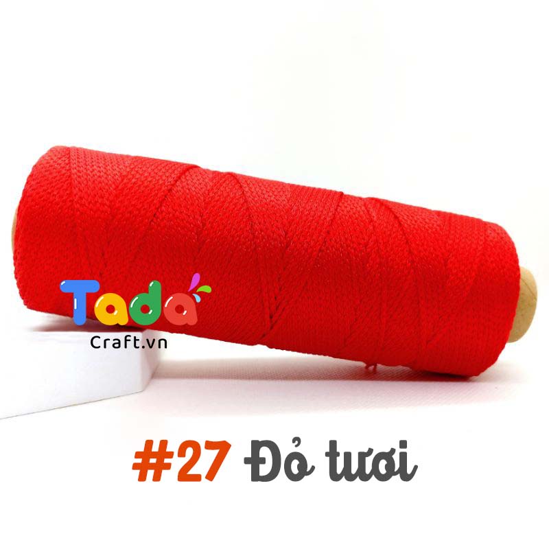 Sợi dệt trơn 2mm Craft Yarn 125g