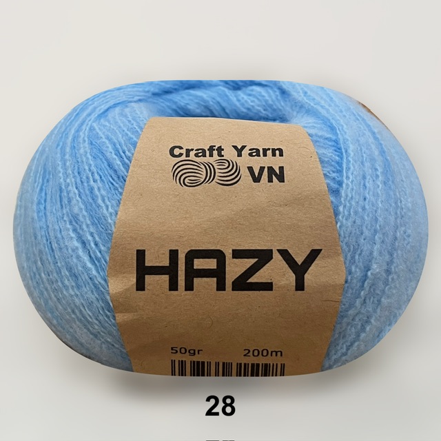 Len Hazy trơn 50g Craft Yarn | Tada Craft