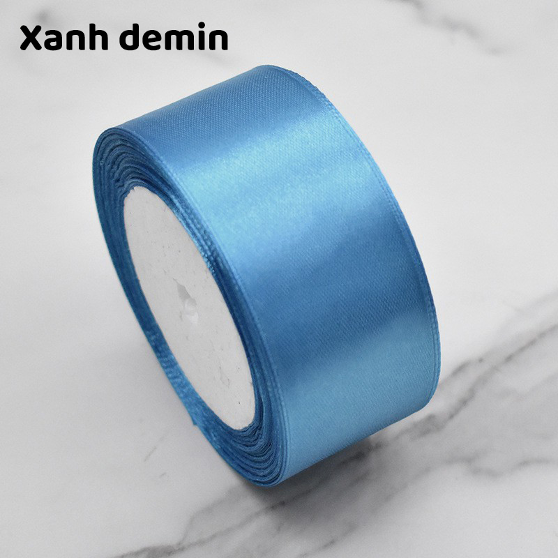 Cuộn ruy băng lụa trơn (bản 4cm)