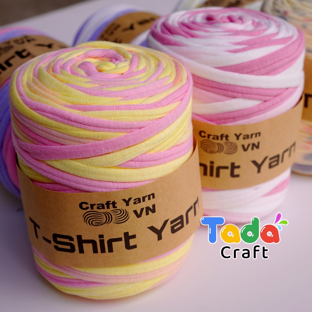 Sợi vải T Shirt Yarn loang 250g | Tada Craft
