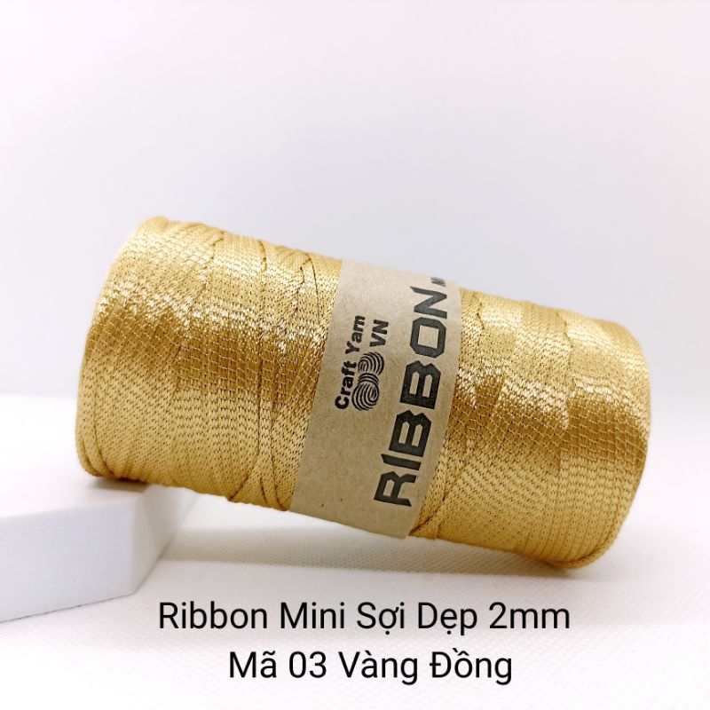 Sợi Ribbon mini 2mm Craft Yarn | Tada Craft