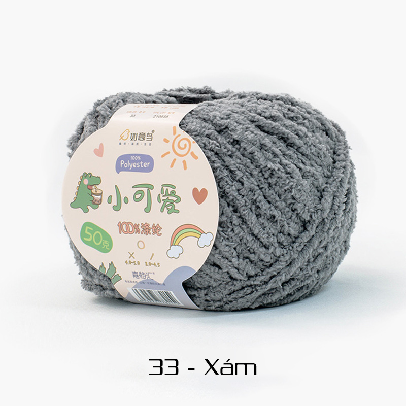 Len bông xù Xiaoke 50g | Tada Craft