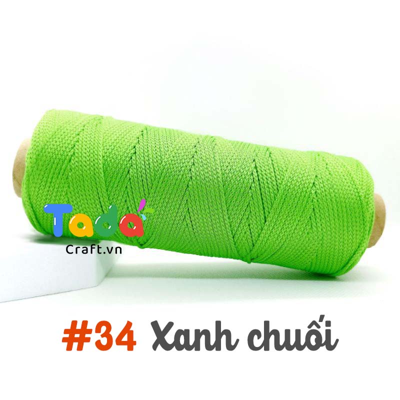 Sợi dệt trơn 2mm Craft Yarn 125g