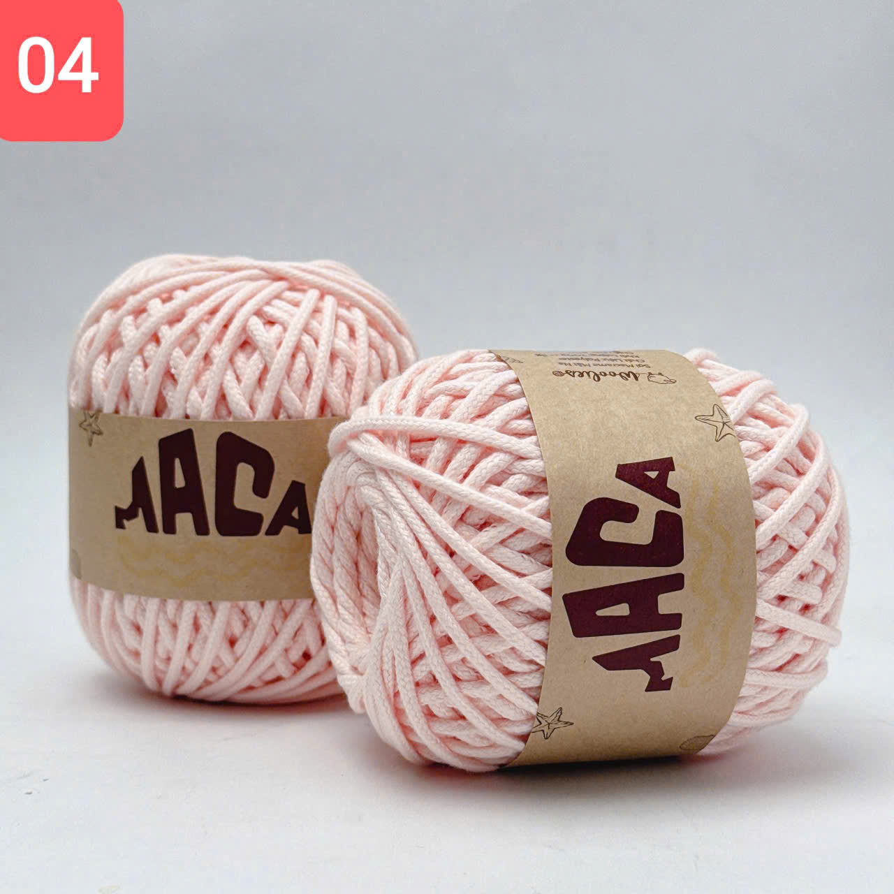 Sợi Maca trơn 3mm Woolies 200g | Tada Craft