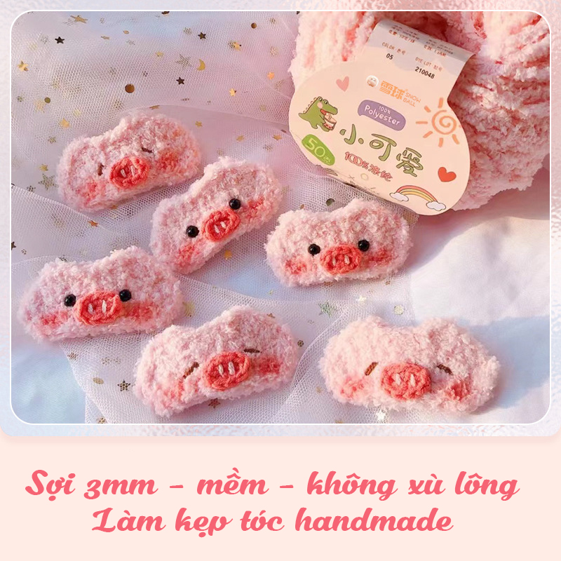 Len bông xù Xiaoke 50g | Tada Craft