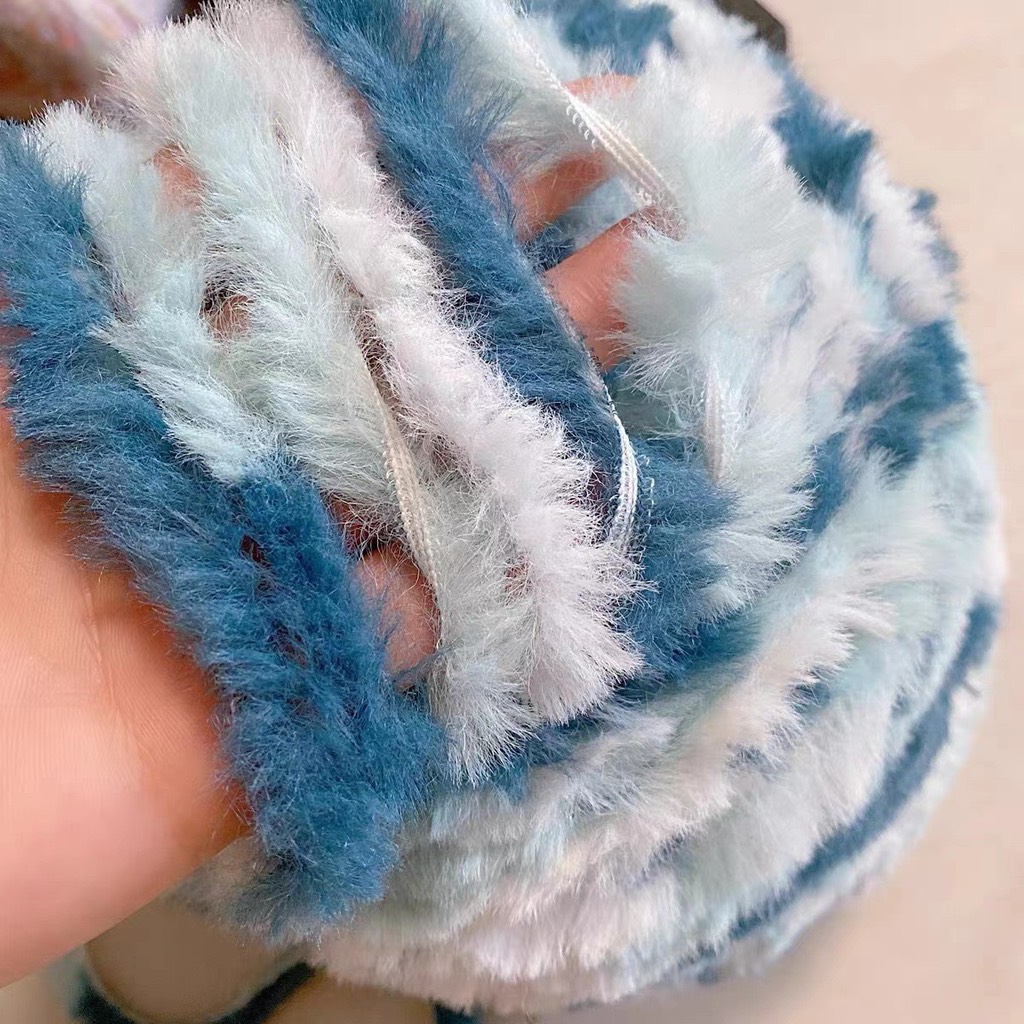 Len lông thỏ loang 100g | Tada Craft