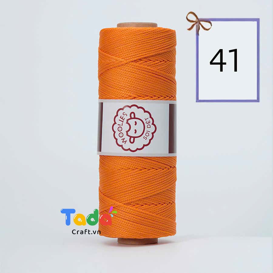 Sợi dệt trơn con cừu Woolies 2mm | Tada Craft